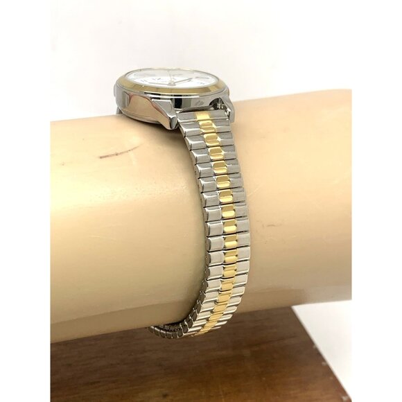 Timex Women's Watch T2N068 Quartz Indiglo White Dial Two Tone Stainless Steel - Picture 12 of 14